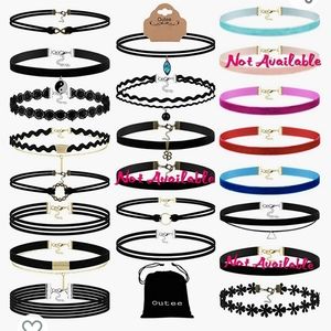 Cute Multiple Style Choker Necklaces BUNDLE